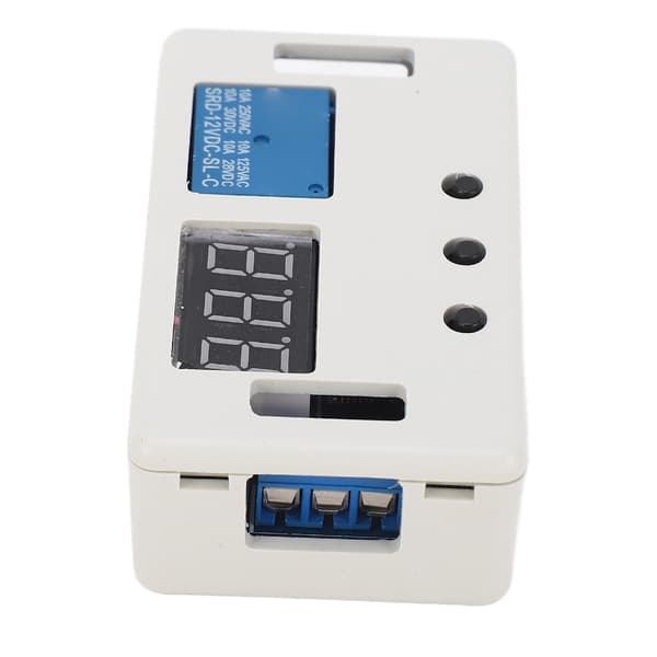 Tidsforsinkelsesrelémodul DC 12V Digital Timer Multifunksjonell Justerbar PLS Sykluskontrollbryter