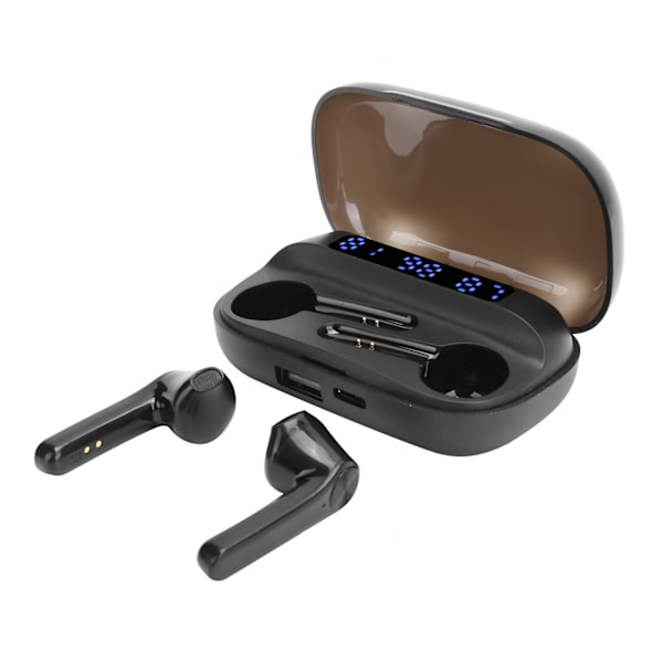 QT81 True Wireless Bluetooth 5.1 Binauralt Earphone Sports Headset med Mikrofon