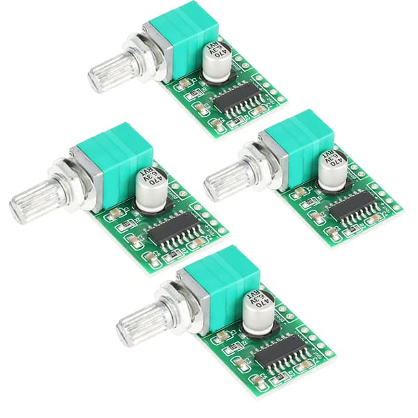 4 stk PAM8403 Mini DC 5V Digital Audioforsterker Effektforsterkermodulbrett med Potensiometer