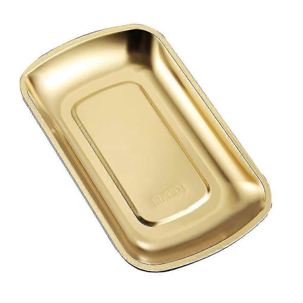 1 stk. Slitesterk Barbecue-tallerken i rustfritt stål Risnudler Holdeplate_SZXM