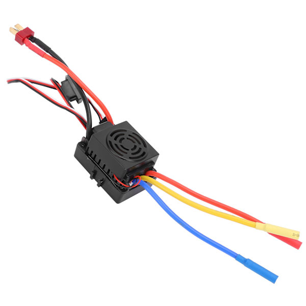 60A ESC vedenpitävä elektroninen nopeudensäädin lisävarusteet 1/10 RC-automallilleMusta