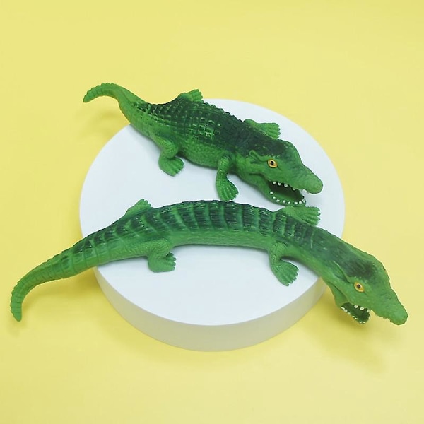 Blød Krokodille Stressaflastende Legetøj Rebound Bold Sensorisk Klem Alligator til Festgaver