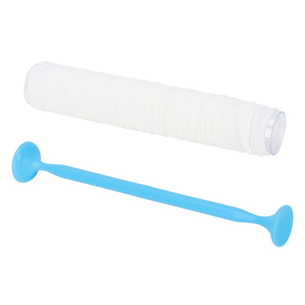 PVA sylinder vannløselig nett PVA mesh løselig fiskeforer felle strømpe agnpose Φ37mm / 1.5in X 5m / 16.4ft
