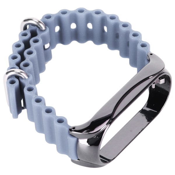 Mjukt watch med skyddsfodral i rostfritt stål Case Passar för Mi Band 7 Lavendel Lila
