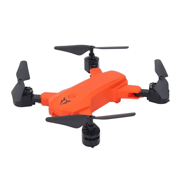 S80 RC Drone 4K HD Luftdrone med dobbelte kameraer, foldbar 4-akset drone til børn over 14 år, orange, 2 batterier