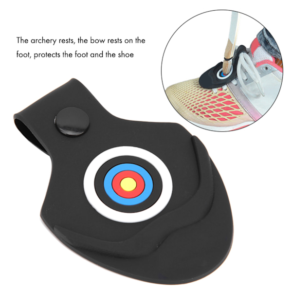 Recurve båge lem skydd bågskytte vila gummi fotplatta skydd tillbehör för utomhusjakt skytte