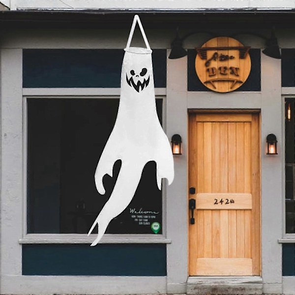 Luova tuulikukko koristeeksi ulkokäyttöön Halloween-koristeellinen tuulisukka riipus festivaali rekvisiitta puutarha patio sisustus 1kpl Feng Jianqi 1