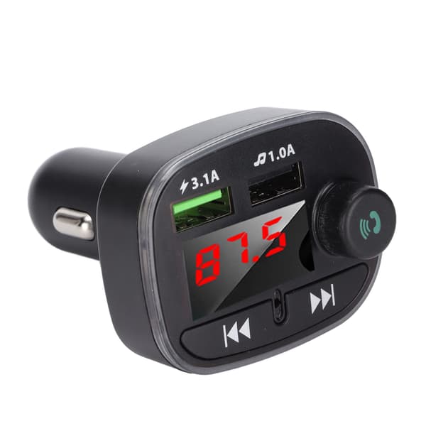Bluetooth-auton FM-lähetin Handsfree langaton Bluetooth-radiosovitin mikrofonilla autoon