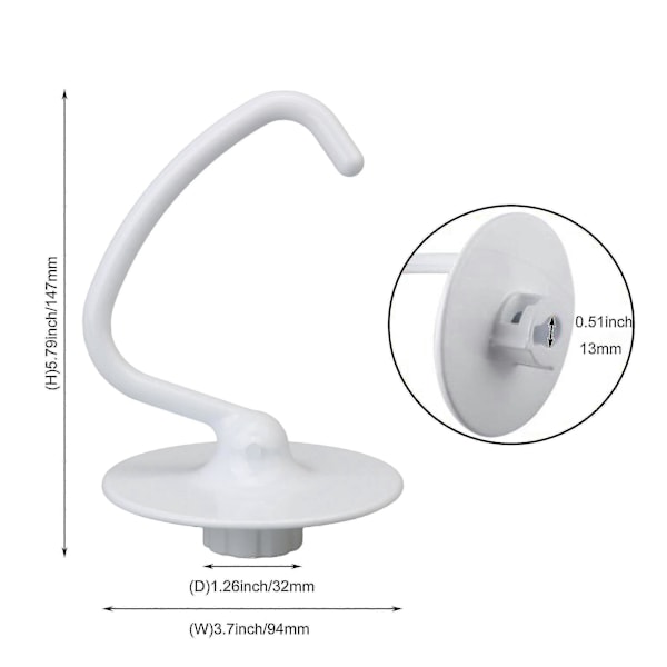 KitchenAid Røremaskine K45DH Dejtilbehør - C Dejkrog Udskiftning