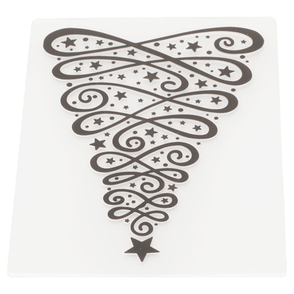 4 ark Embossing-mapper Juletema Gjenbrukbare DIY Embossing-mapper for Konvolutt Fotoalbum