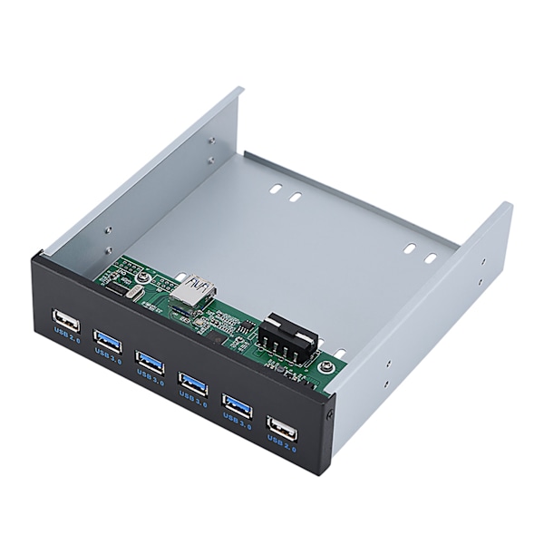 19-nastainen 4 * USB3.0 + 2 * USB2.0 6 -liitäntä metallinen etupaneelin USB keskitin