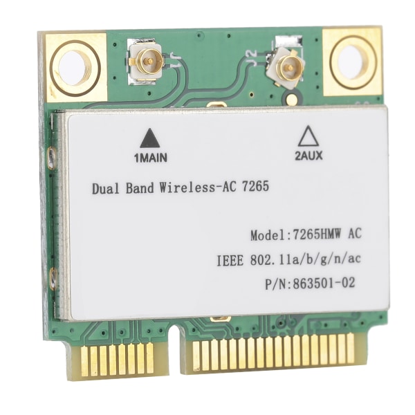 Mini PCIE Wifi -kortti DualBand langaton sovitin Verkkoosat 802.11AC 7265HMW AC