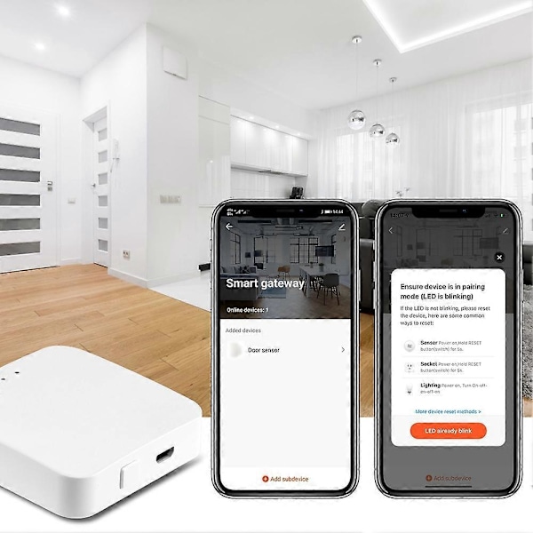 Tuya Zigbee Gateway Smart Home Fjernbetjening Fungerer med Alexa