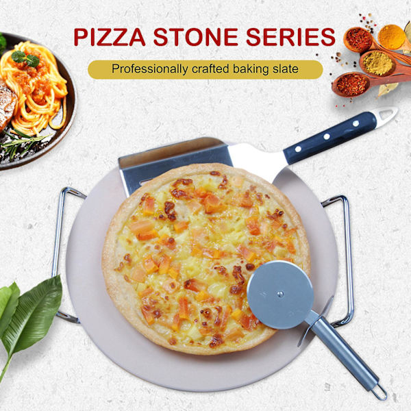 1 stk. Pizza Grillsten Non-stick Bageplade til Sprød Pizzabund