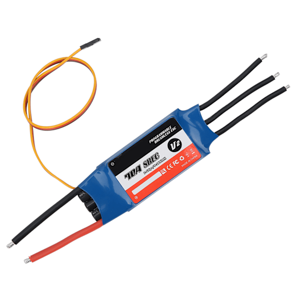 SURPASSHOBBY 70A Harjaton ESC Elektroninen Nopeudensäädin 26S 518NC BEC 5.5V/5A