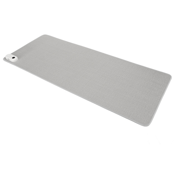 Lämmitetty hiirimatto 150 W 31 x 13 tuumaa 3 lämpötilatilaa Automaattinen sammutus Nopea lämmitys Lämmin pöytäalusta toimistotalouspöydälle EU-pistoke 220 V harmaa