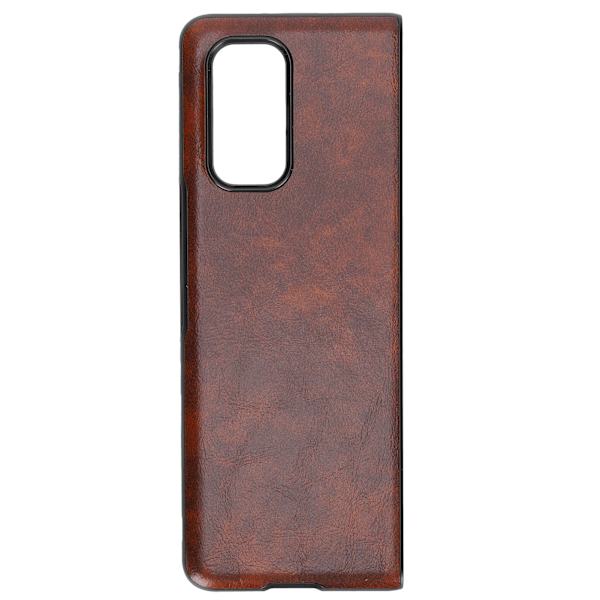 Business Style Pattern Läder Smartphone Fodral för Xiaomi MIX FOLD Fodral för TelefonskyddBrun