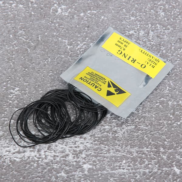 750 stk. 0,7 mm vanntette runde pakninger O-ring gummipakninger Ur-tilbehør