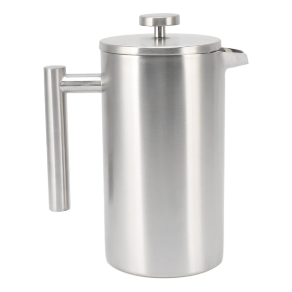 Fransk press kaffebryggare diskmaskin säker dubbelväggig isolerad rostfri kaffepress med filter 1L