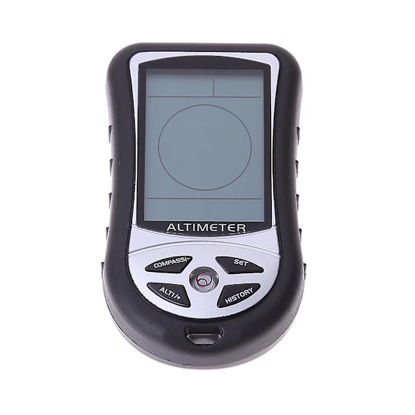 LCD Kompass, 8 i 1 Digital Höjdmätare LCD Barometer Trycktestare Barometer (Inget Batteri)
