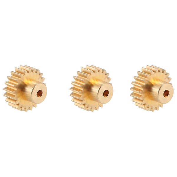 3 STK 3,175 mm Aksel Messing Pinjong Motor Gear M0.8 for 1/10 1/8 RC, 21t
