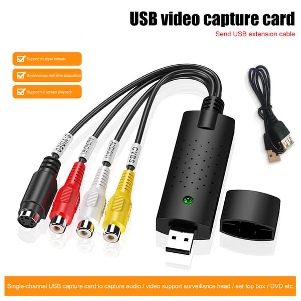 USB 2.0 videoadapter med lydopptak USB 2.0 TV DVD videoopptaksadapter