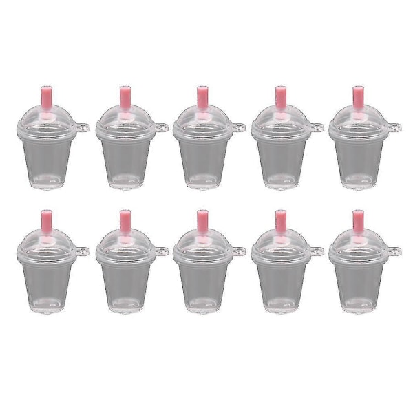 10 Stk Mini Simulering Melk Te Kopp Miniatyr Realistisk Kaffekopp Dekor B