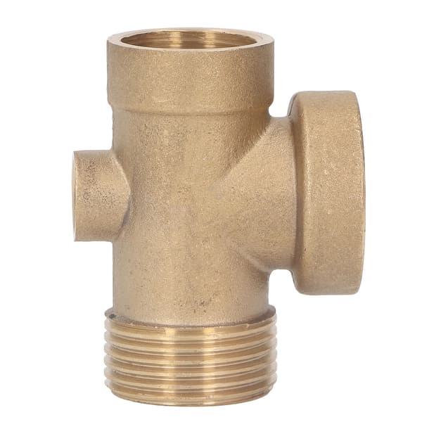 4-vejs vandslangesplitter messing G1in røradapterstik til husholdningsselvansugende pumpe