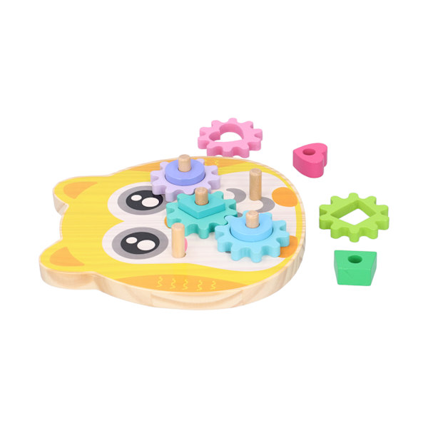 Barnas girbyggeklosser Matchende spill Kid Wooden Blocks Shape Sorting pedagogisk leketøy#2