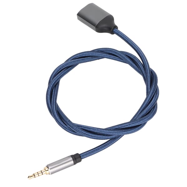 Headsetadapter 3,5 mm Aux Stereo Audio 1 hane till 2 hona Ljudmikrofonpluggar Headset Splitter för dator