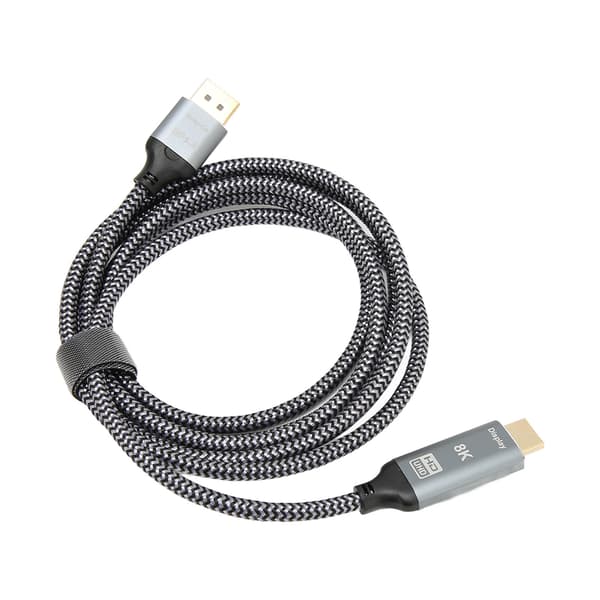 DisplayPort 1.4 till HD Multimedia Interface 2.1 Adapterkabel 8K DisplayPort Hane till HD Multimedia Interface Hona Kabel