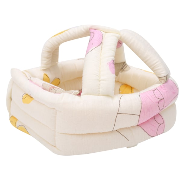 Baby Cloth Protective Cap Comfortable AntiCollision Toddler Learn to Walk Head Protection(Dark Salmon Color )