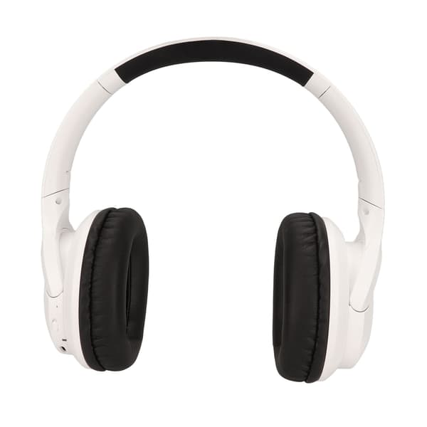 Bluetooth-headset ANC brusreducering vikbara lätta trådlösa hörlurar med mikrofon för gaming sport vit