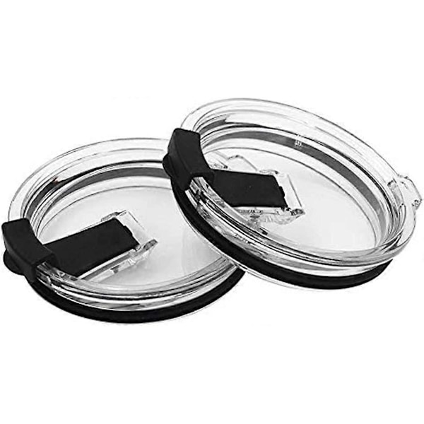 Ersättningslock för Tumbler, 20 oz, 30 oz - Stänksäkert, läckagesäkert och kompatibelt med sugrör (20 oz Svart)