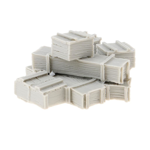 1:35 Resin Soldat Scenarie Tilbehørssæt Model Sandsæk Væg og Kasser