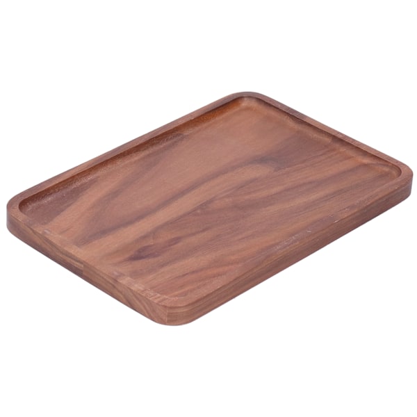 Valnød Serveringsplade Firkant Dekoration Frugt Mad Dessert Plade Bakke Træ BBQ Plade 25x17x1.5