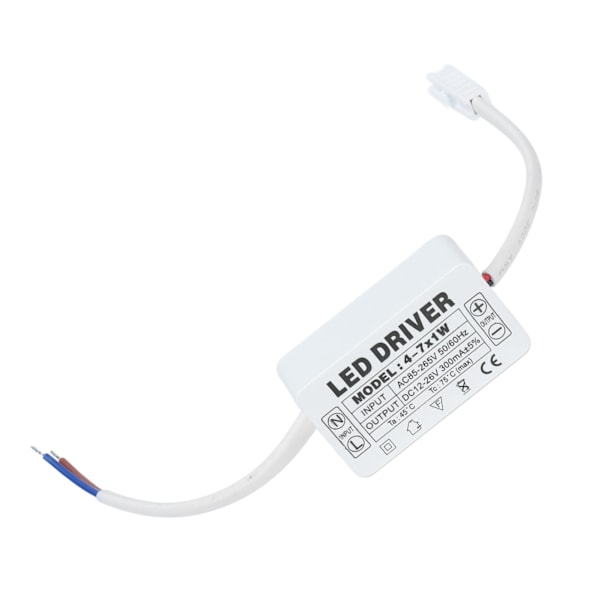 4-7X1W LED-driver konstant strøm 300mA indgang AC85-265V udgang DC12-26V strømforsyningstransformator