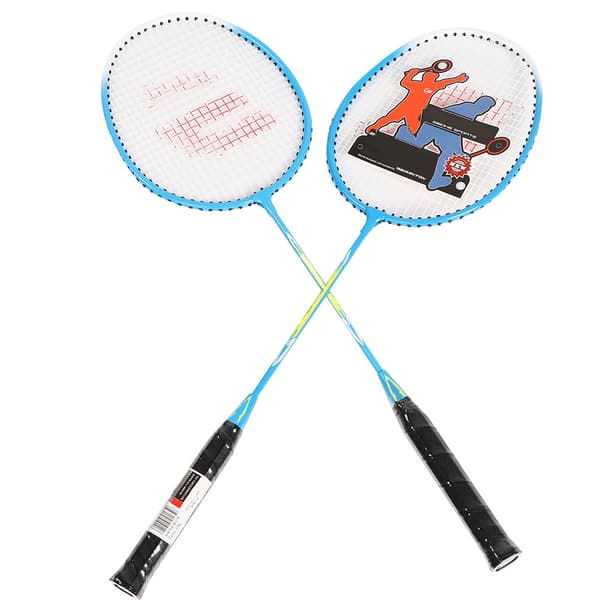 1 par slitesterk badmintonracket i aluminiumslegering med bæreveske