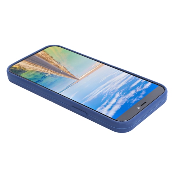 Silikonikotelo suojakotelo matkapuhelinkotelo tukee langatonta latausta sopii iPhone 12/ProBlue