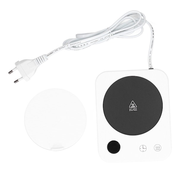 Kaffevarmer Hvid 3 Varmetilstande Timing Funktion Smart Isolationsbase til Keramisk Glas MetalEU Stik 220V