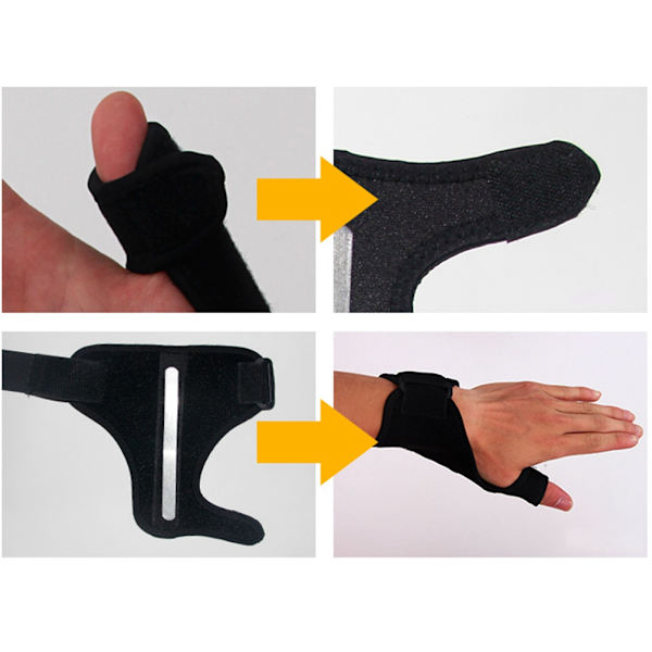 Handled tumskydd Justerbara bandage Tyngdlyftande armband för utomhussport(L)