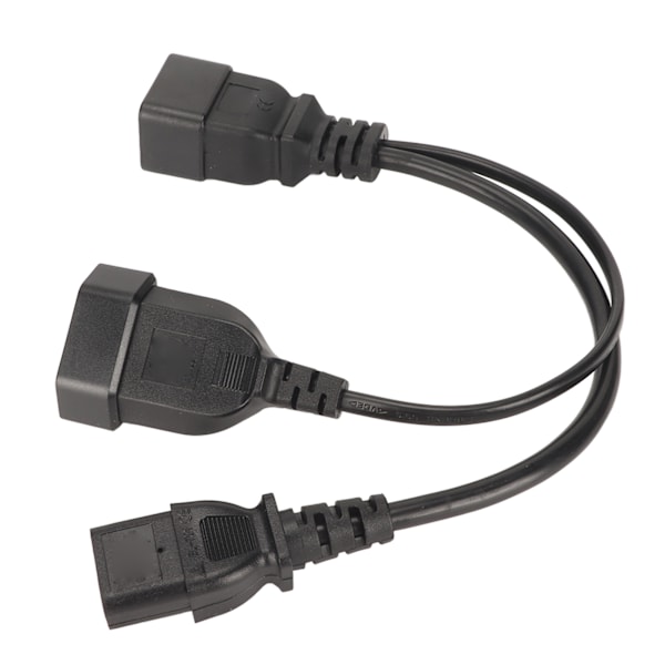 IEC320 C13 og EU-stik til IEC320 C20-strømledning IEC320 C13 og EU-hunstik til IEC320 C20 Y Splitter-strømledning 12,6 tommer
