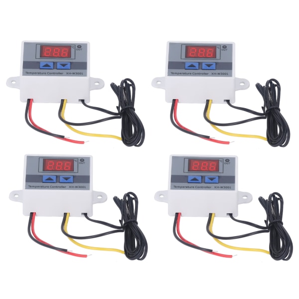 4 kpl LED digitaalinen lämpötilansäädin Lämmitys Jäähdytystermostaattikytkin Moduuli 12V 120W