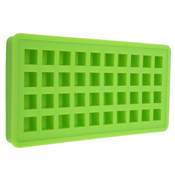 40Grids Silikon Isbricka Fyrkantig Form Iskuber Maker Form DIY Kökstillbehör Grön