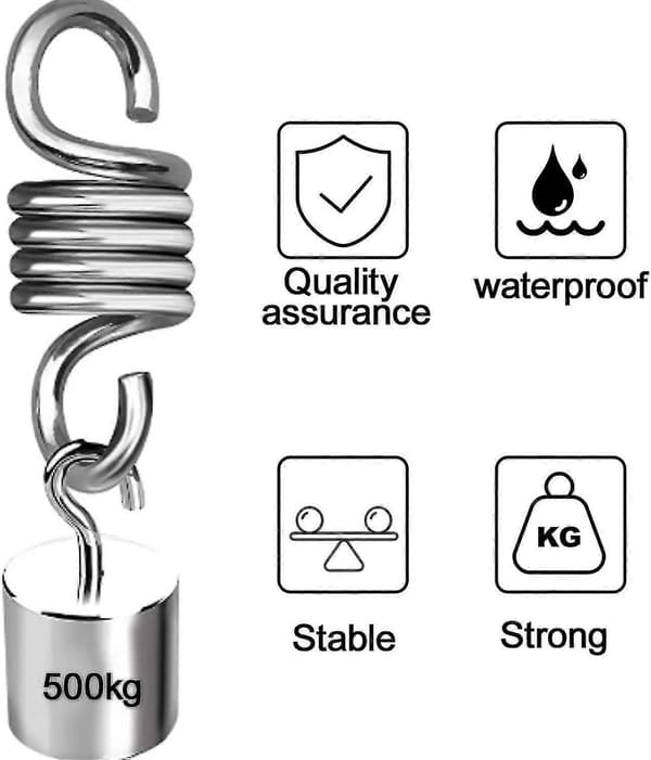 Heavy Duty Spring, Hammock Spring, Stainless Steel Extension Spring Hook for Garden Swing, Hammock, Hanging Chair