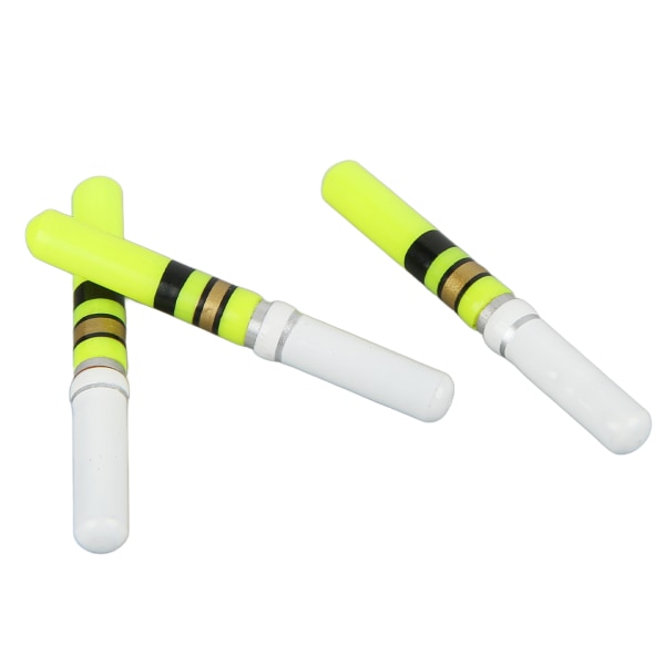 3st Cylindriskt Nattfiske LED Float Lysande Glödande Float Tail LED Light Stick Verktyg Grön