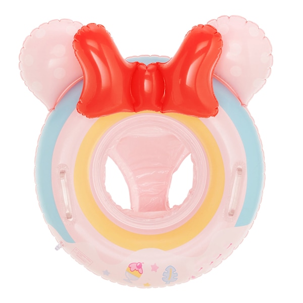 Baby Swinmming Pool Float Cartoon Inflatable Swimming Ring Pool Accessories for Boys Girls Pink