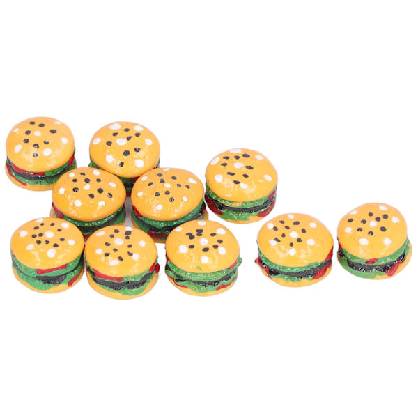 Miniatyrmat Leksak Burger Modell Barn Hamburgare Leksaker 1/12 Dockhus Tillbehör för Barn 3 År +