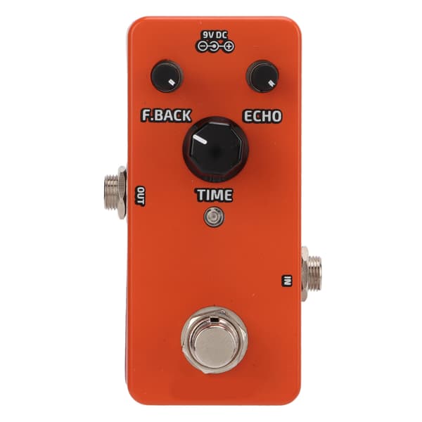 Analog Delay Effekt Pedal Vintage Mini Single Block Effekter Guitar Tilbehør Orange