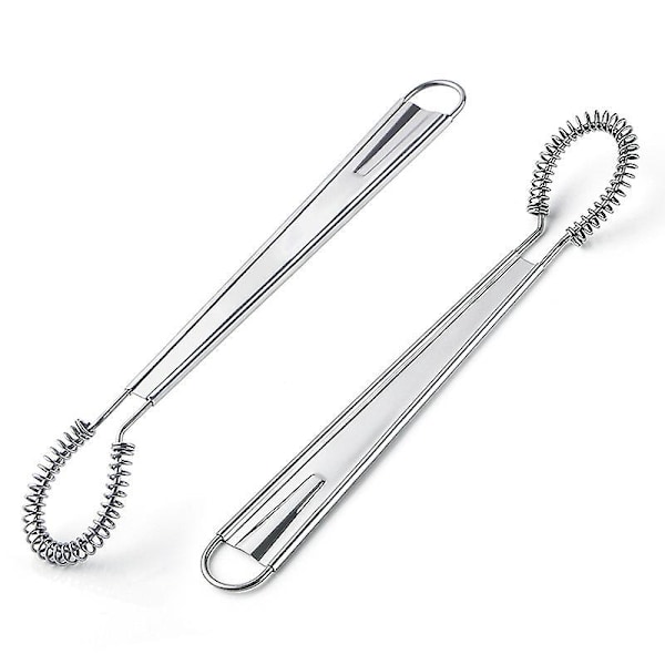 Magisk Spiral Köksvisp - Rostfritt Stål Handvisp för Krämigt Skumning och Vispning (Silver)